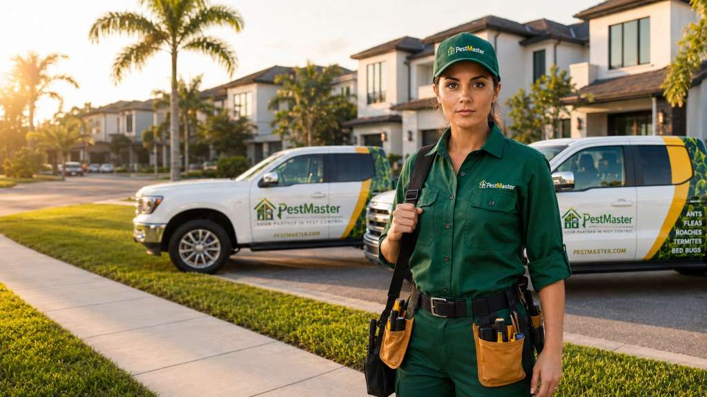 Pestmaster--truks-and-Technician